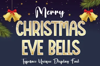 Christmas Eve Bells Display font