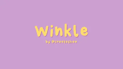 Winkle font