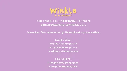 Winkle font