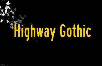 Highway Gothic font