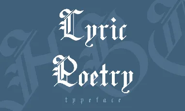 Lyric Poetry font