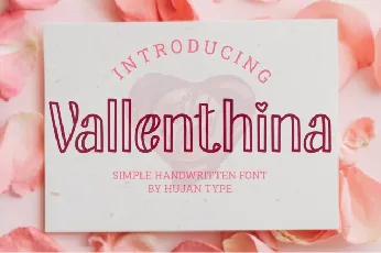 Vallenthina Display font