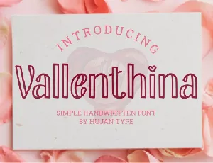 Vallenthina Display font