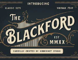 Blackford Serif Vintage font