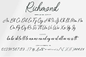 Richmond font