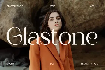 Glastone font