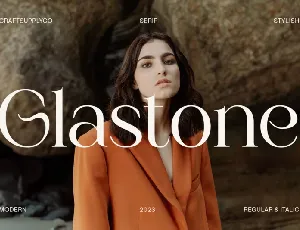 Glastone font