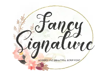 Fancy Signature font