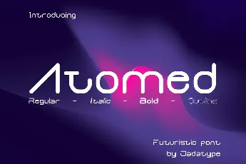 Atomed font