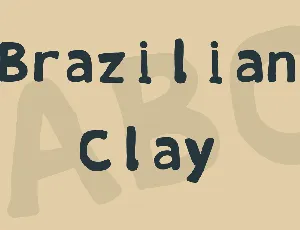 Brazilian Clay font