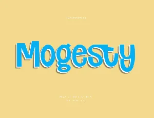 Mogesty font