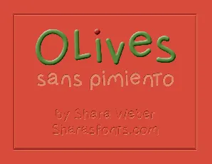 OlivessansPimiento font