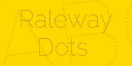 Raleway Dots font