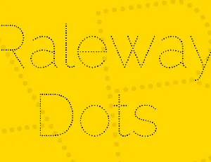 Raleway Dots font