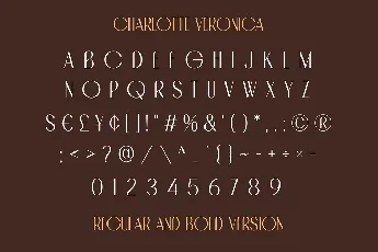 Charlotte Veronica font