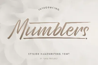 Mumblers font