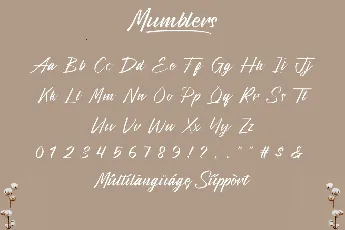 Mumblers font