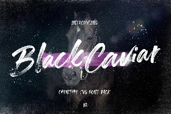 Black Caviar font