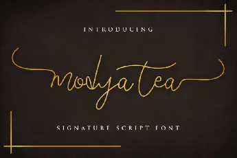 Modya Tea Signature font