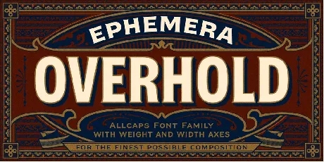 Efco Overhold font