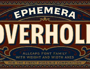 Efco Overhold font