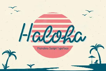 Haloha Free Trial font