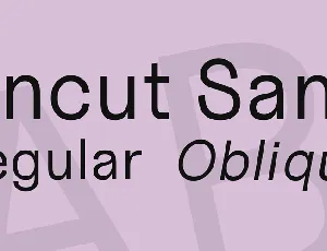 Uncut Sans font