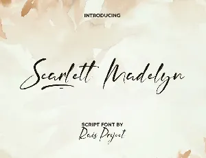 Scarlett M Demo font