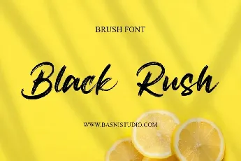 Black Rush font