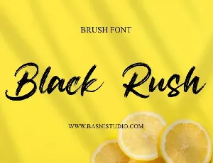 Black Rush font