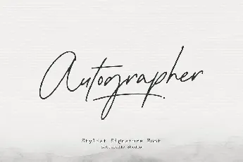 Autographer font