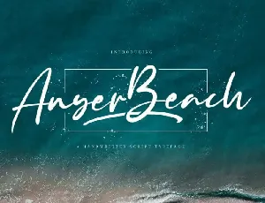 Anyer Beach Script font