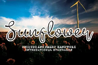 Sunflower Handwritten font