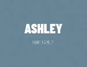 Ashley Family font