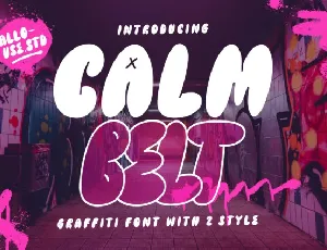 Calmbelt Display font