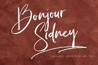 Bonjour Sidney font