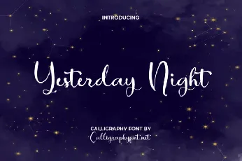 Yesterday Night font