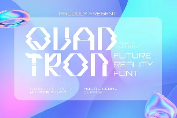 Quadtron font