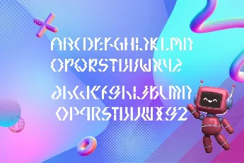 Quadtron font