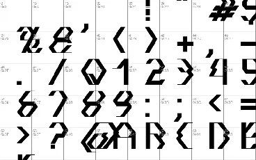 Quadtron font