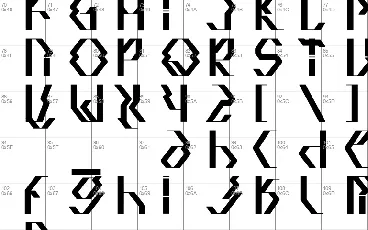 Quadtron font