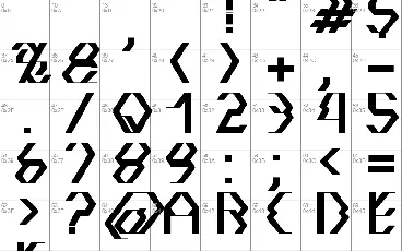 Quadtron font