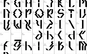 Quadtron font