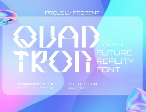 Quadtron font