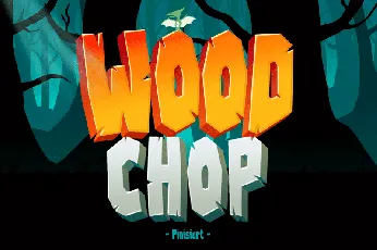 Wood-Chop font