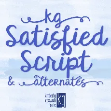 KG Satisfied Script font