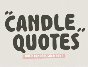 Candle Quotes font