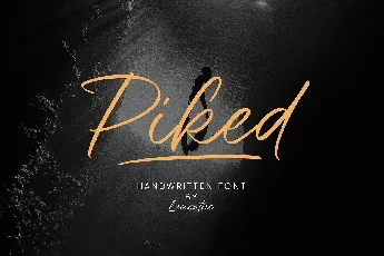 Piked font