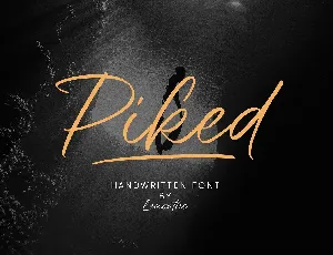 Piked font