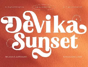 Devika Sunset font